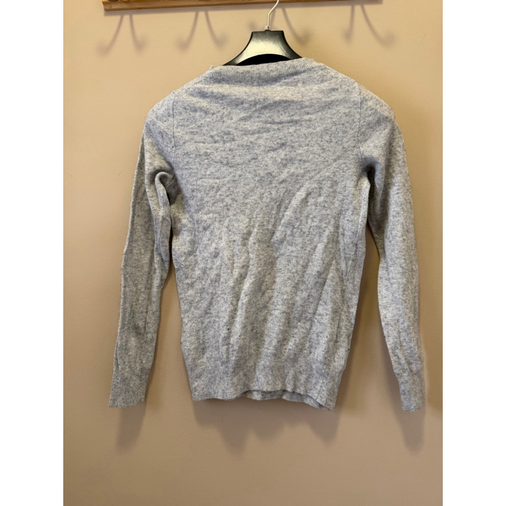 Women's J.CREW Gray Crew Neck Sweater with Yellow Pear Graphic XS - Picture 4 of 7